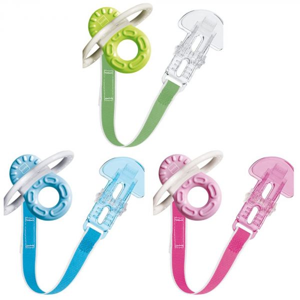 Mini anneau de dentition avec attache Coloris aléatoire