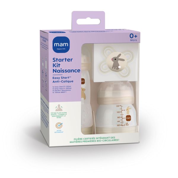 Kit biberon naissance anti-colique Sable