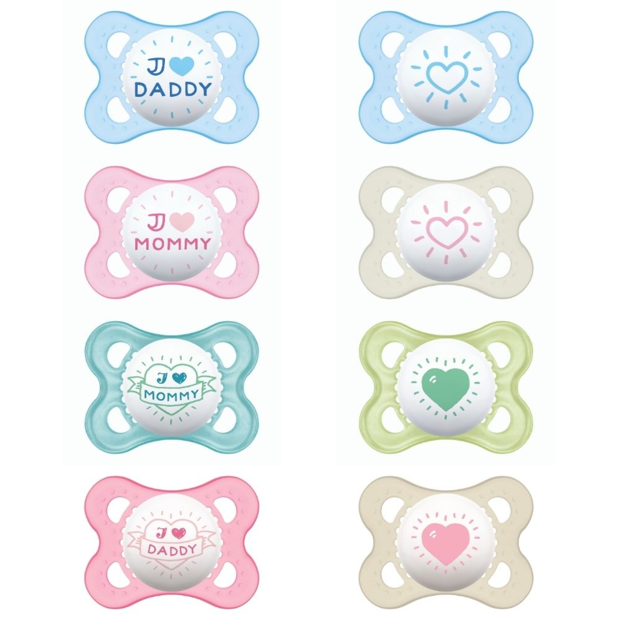 Mam Lot De 2 Sucettes Original 2 6 Mois Message Aleatoire Made In Bebe