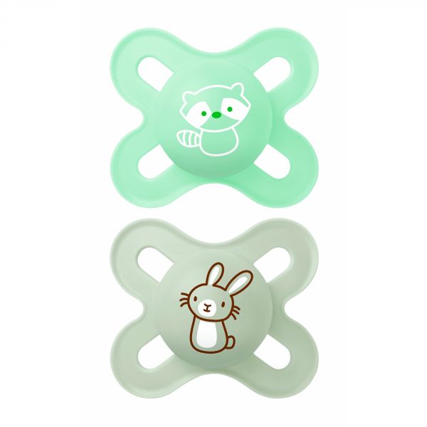 Lot de 2 sucettes naissance 0-2 mois aléatoire