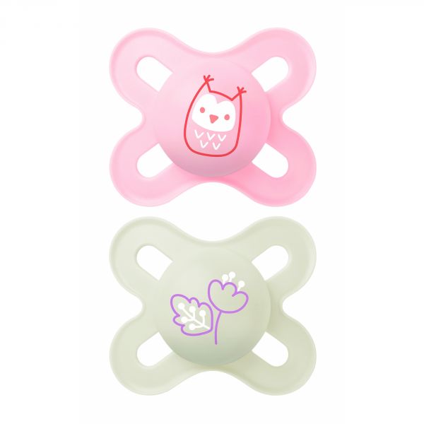 Lot de 2 sucettes naissance 0-2 mois aléatoire