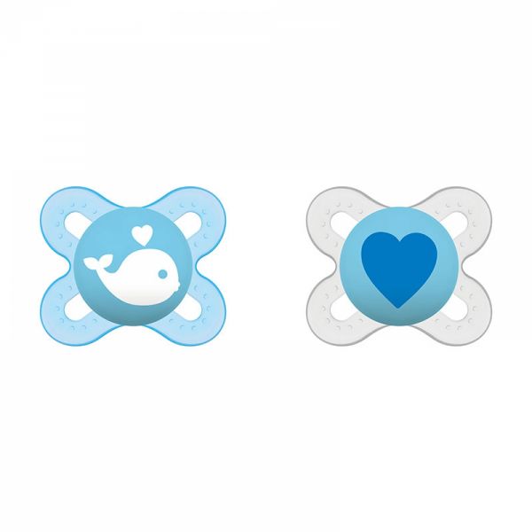 Lot de 2 sucettes naissance 0-2 mois aléatoire