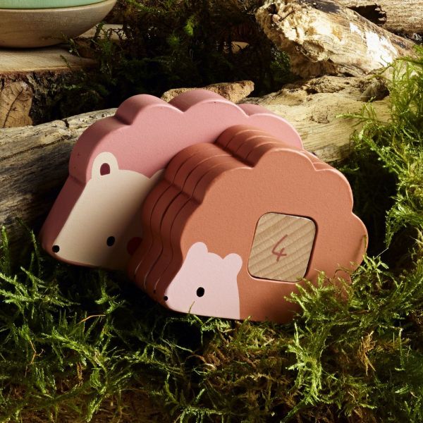 Puzzles 3D en bois Animaux à compter et associer