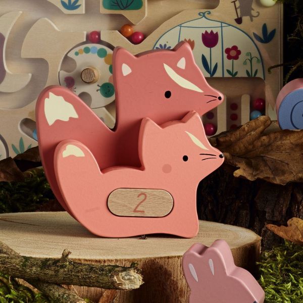 Puzzles 3D en bois Animaux à compter et associer