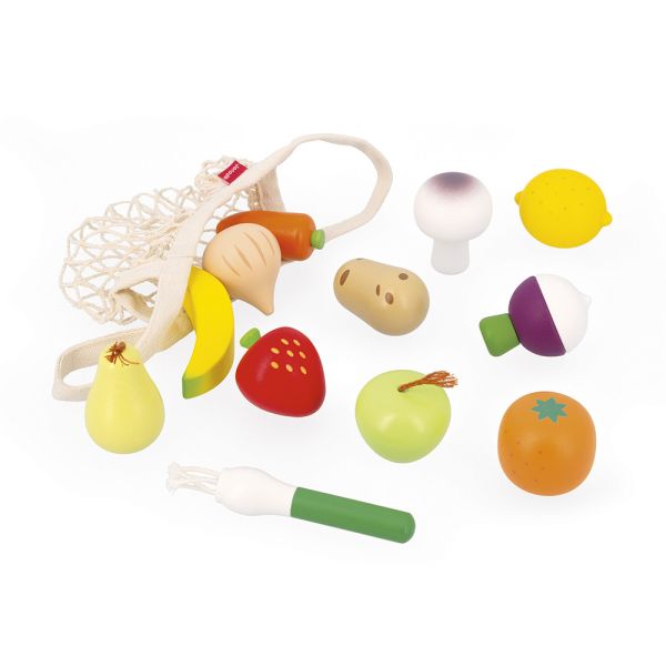 Set de 12 fruits et légumes pour enfant Mamie soleil