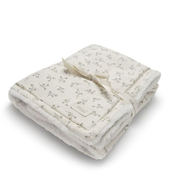 Couverture polaire Olive Bloom vert