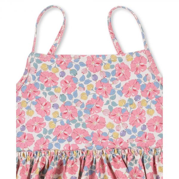 Maillot de bain enfant à volant GRS - Rose anglaise 2 ans