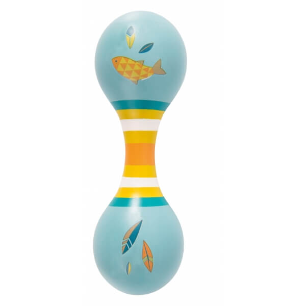 Maracas double Bleue Le Voyage d'Olga