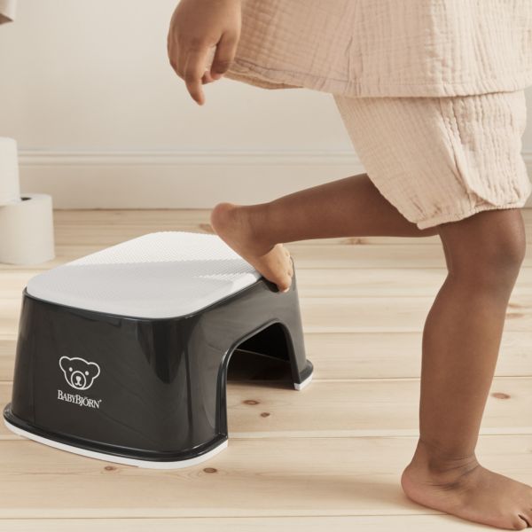 Marche pied enfant noir et blanc
