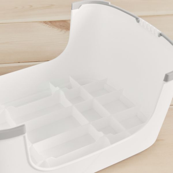 Marche pied enfant blanc et gris