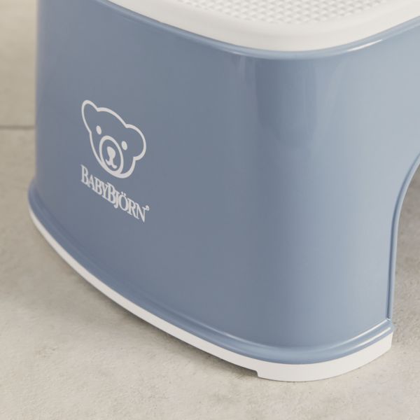 Marche pied enfant bleu profond et blanc