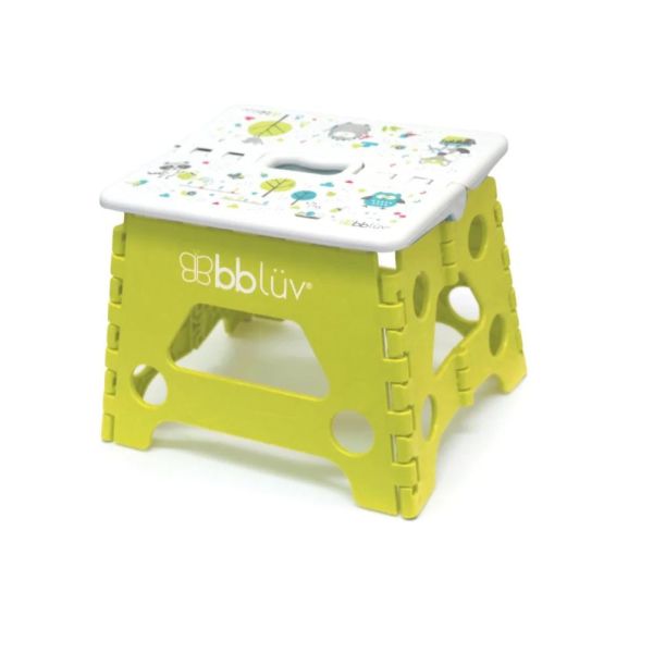 Marchepied pliant pour enfants antidérapant citron vert