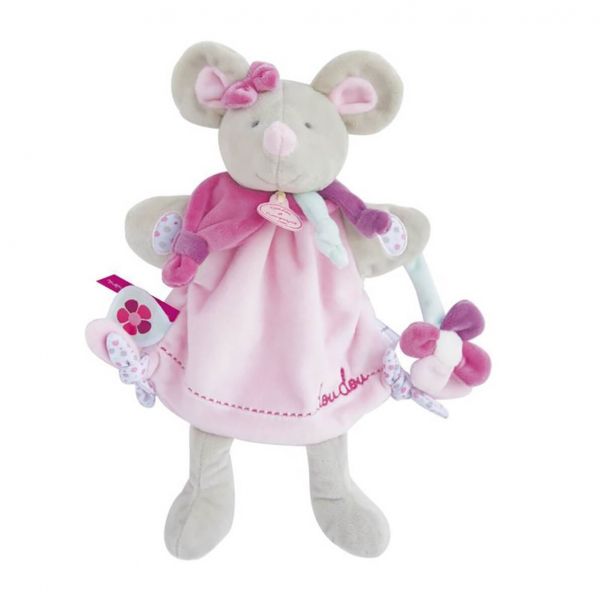 Doudou marionnette Souris Pearly