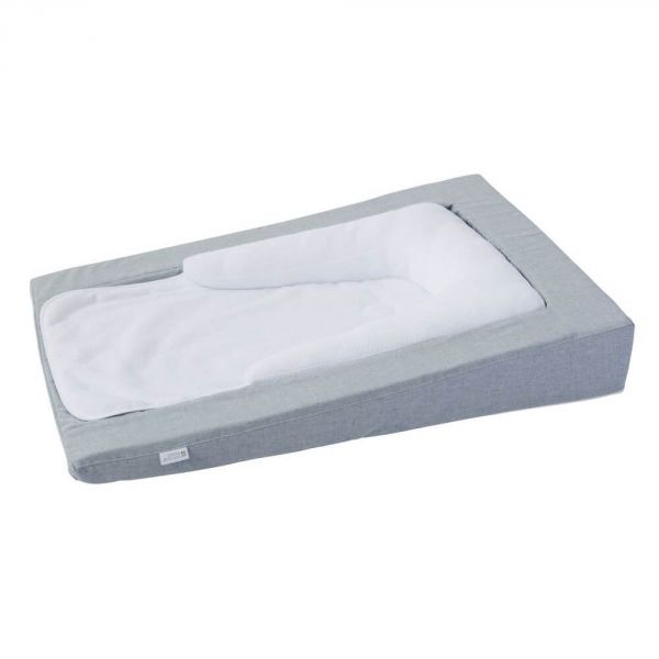 Matelas à langer Douillet 2en1 chiné Gris