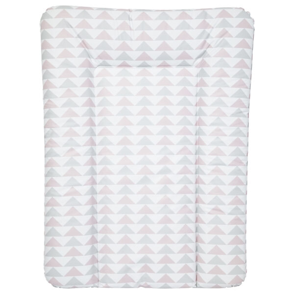Matelas à langer essentiel motifs géométriques rose/gris