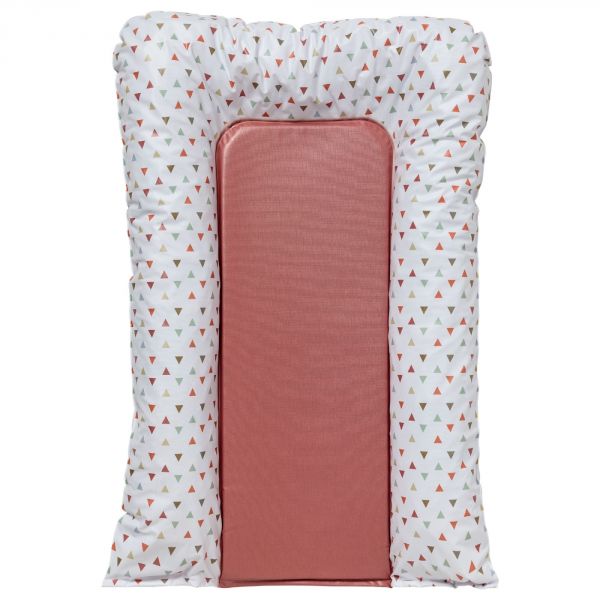 Matelas à langer flocons Triangle framboise