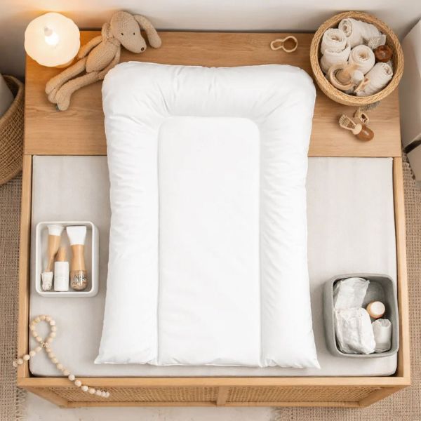 Matelas à langer flocons - Blanc - 50 x 70 cm