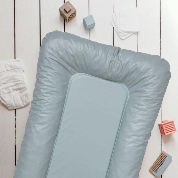Matelas à langer Luxe  Flocons Bleu / vert - 50X70CM