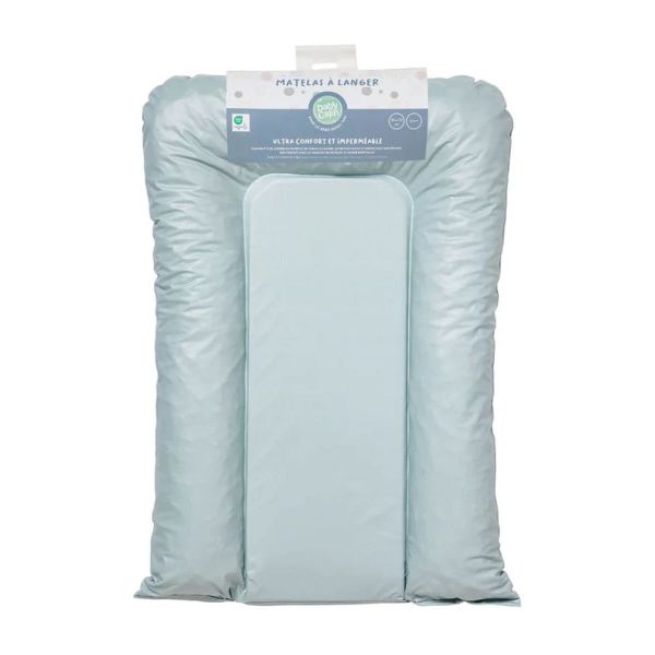 Matelas à langer Luxe  Flocons Bleu / vert - 50X70CM