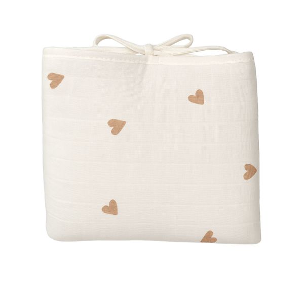 Matelas à langer nomade coton Little Coeur