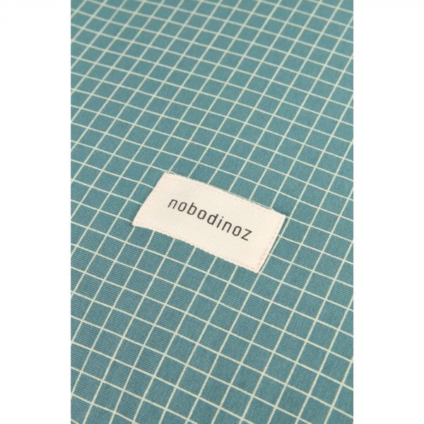Matelas à langer Zen avec housse Stories Teal Cream Grid