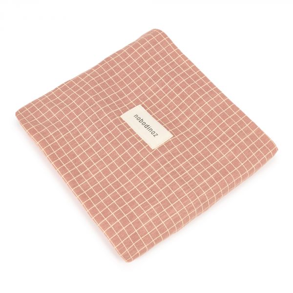 Matelas à langer Zen avec housse Stories Pink Cream Grid
