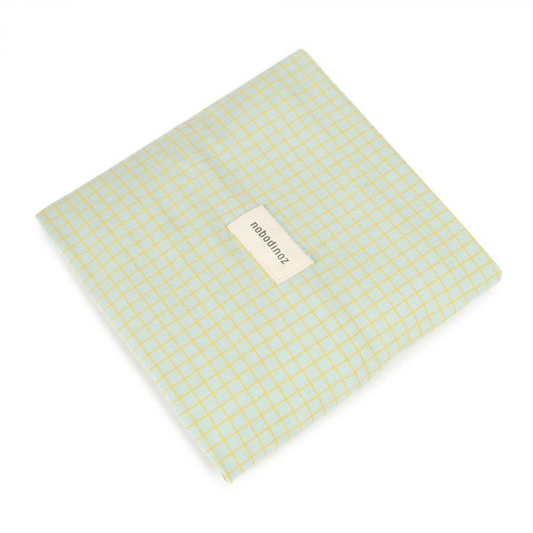 Matelas à langer Zen avec housse Stories Green Lemon Grid