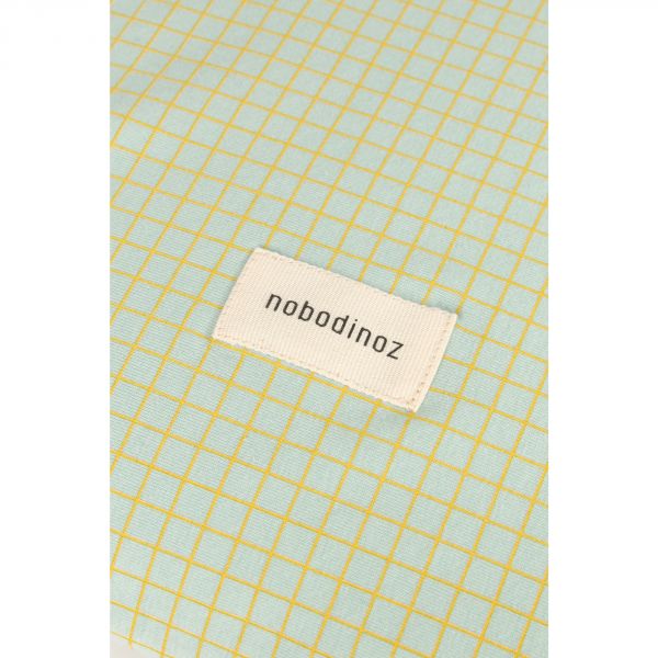 Matelas à langer Zen avec housse Stories Green Lemon Grid