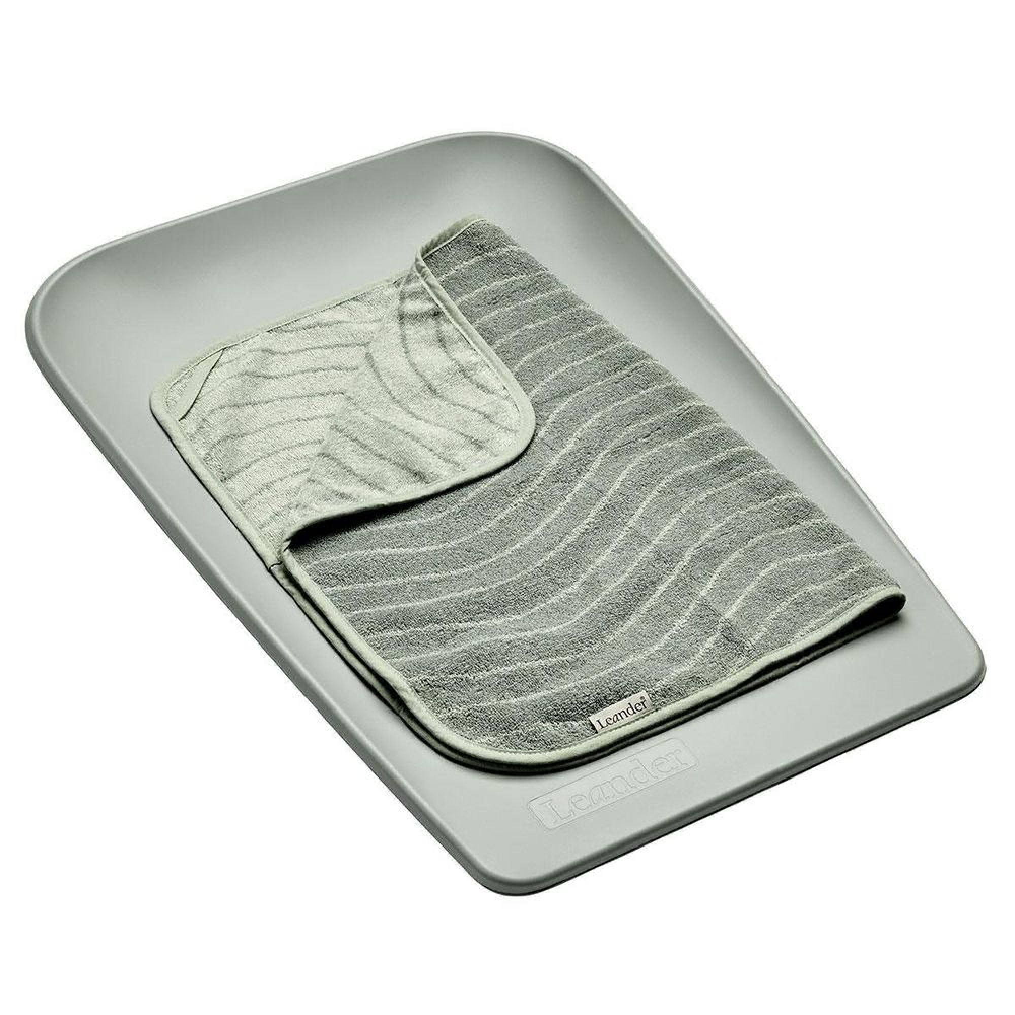 Coussin à Langer Leander Matty + Surmatelas - Vert Sauge - 50x70x11 Cm - Imperméable, Facile à Nettoyer - Pour Bébé