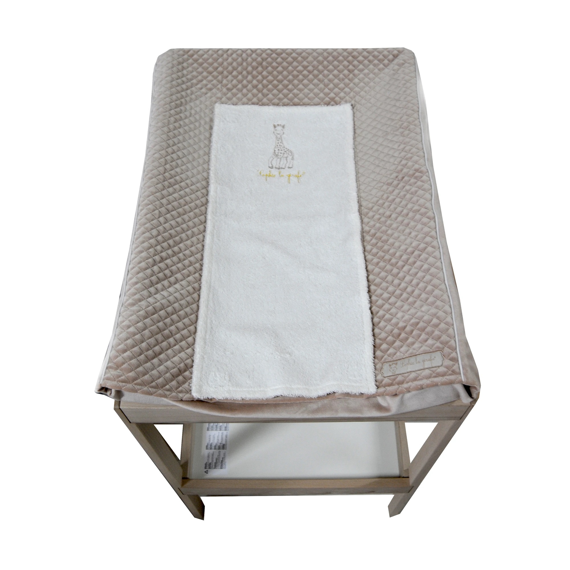 Housse matelas à langer Safari Girafe gaze coton fleuri - Les