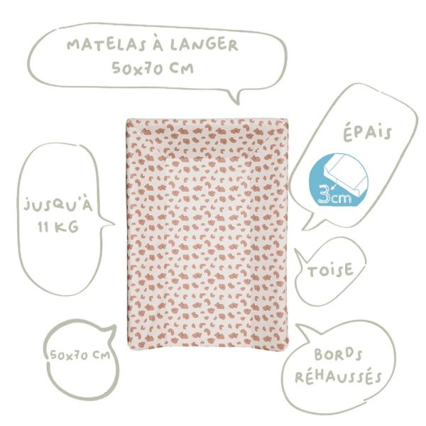 Matelas à langer Luxe - Léopard