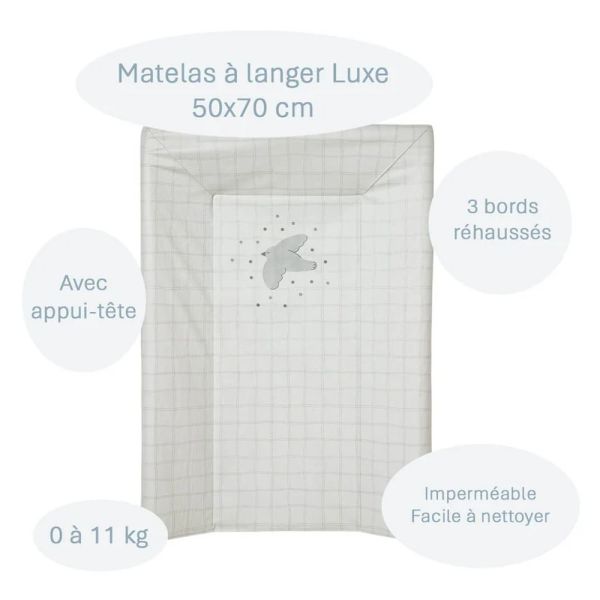 Matelas à langer Luxe Petit oiseau