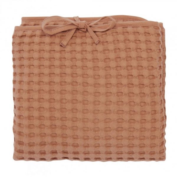 Matelas à langer nomade coton gaufré Cassonade