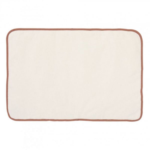 Matelas à langer nomade coton gaufré Cassonade