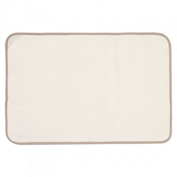Matelas à langer nomade coton gaufré Latte