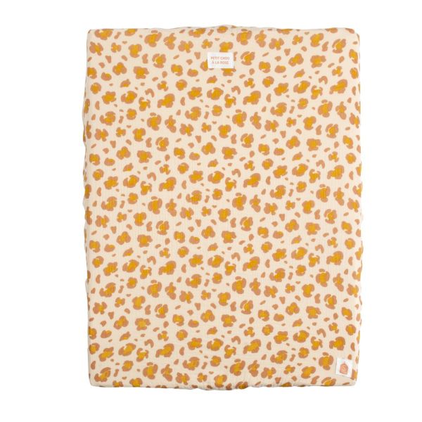 Matelas à langer avec serviette éponge Léopard