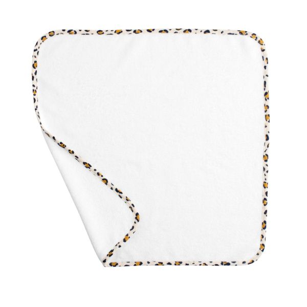 Matelas à langer avec serviette éponge Léopard rose