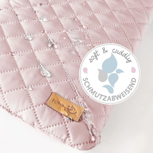 Matelas à langer 85 x 75 cm rose/mauve