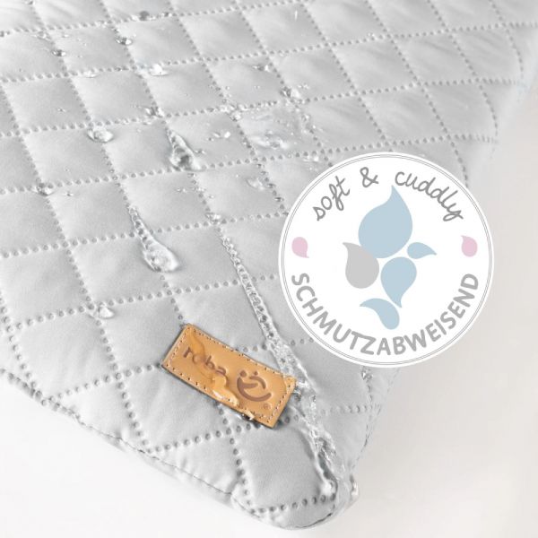 Matelas à langer 85 x 75 cm gris argenté