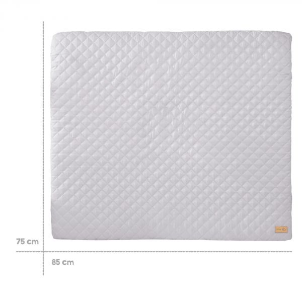 Matelas à langer 85 x 75 cm gris argenté