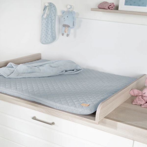 Matelas à langer 85 x 75 cm bleu clair