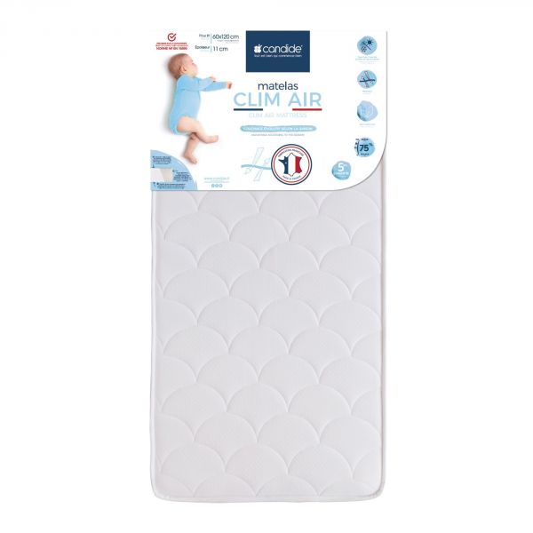 Matelas bébé Clim Air 60 x120 cm