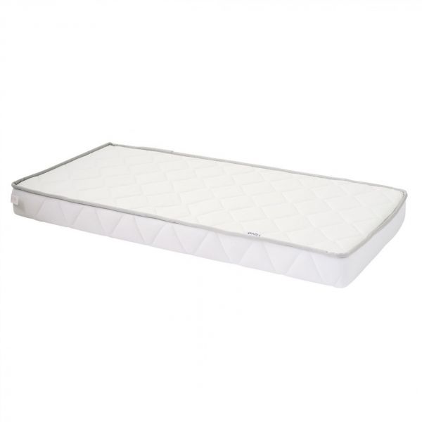 Pack matelas climatisé + alèse blanc + drap housse blanc - 60 x 120 cm