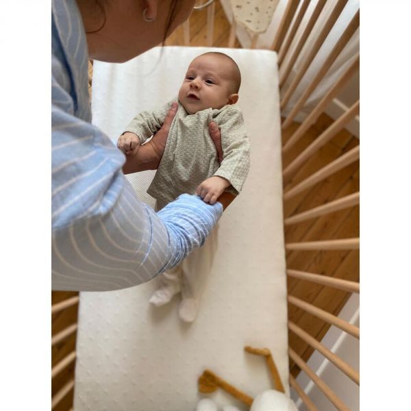 Matelas bébé 60x120 cm coton déhoussable