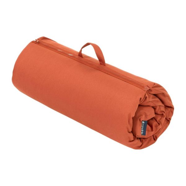 Matelas de voyage 60 x 120 cm Roll & Go Terracotta