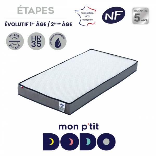 Matelas Etapes Evolutif stature 70x140 cm