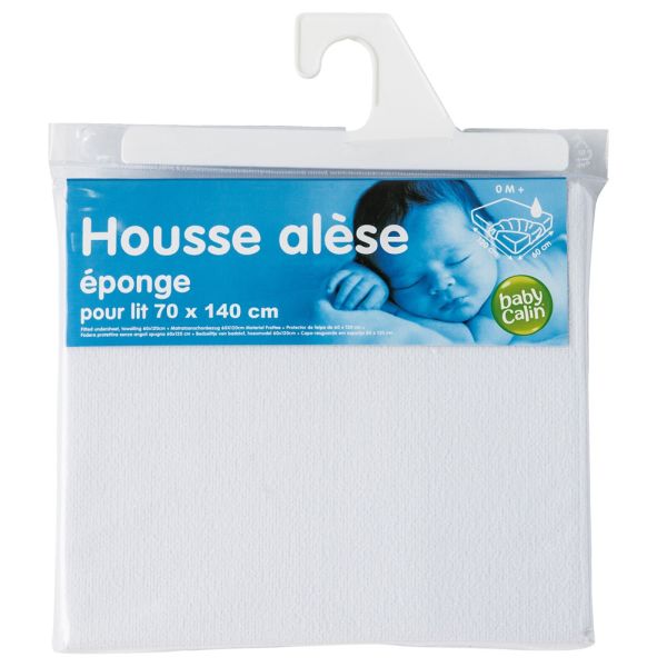 Pack Matelas bébé climatisé + alèse blanc + drap housse Blanc - 70 x 140 cm