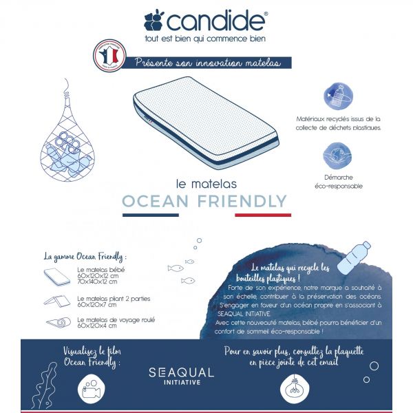 Matelas Ocean Friendly 60x120 cm