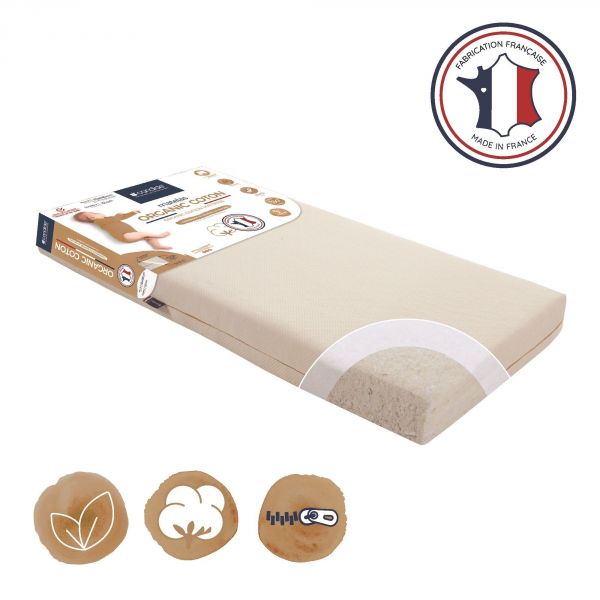 Matelas bébé 70x140 cm Organic Coton