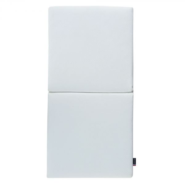 Matelas Pliant 2 parties Fibres déhoussable 60 x 120 cm